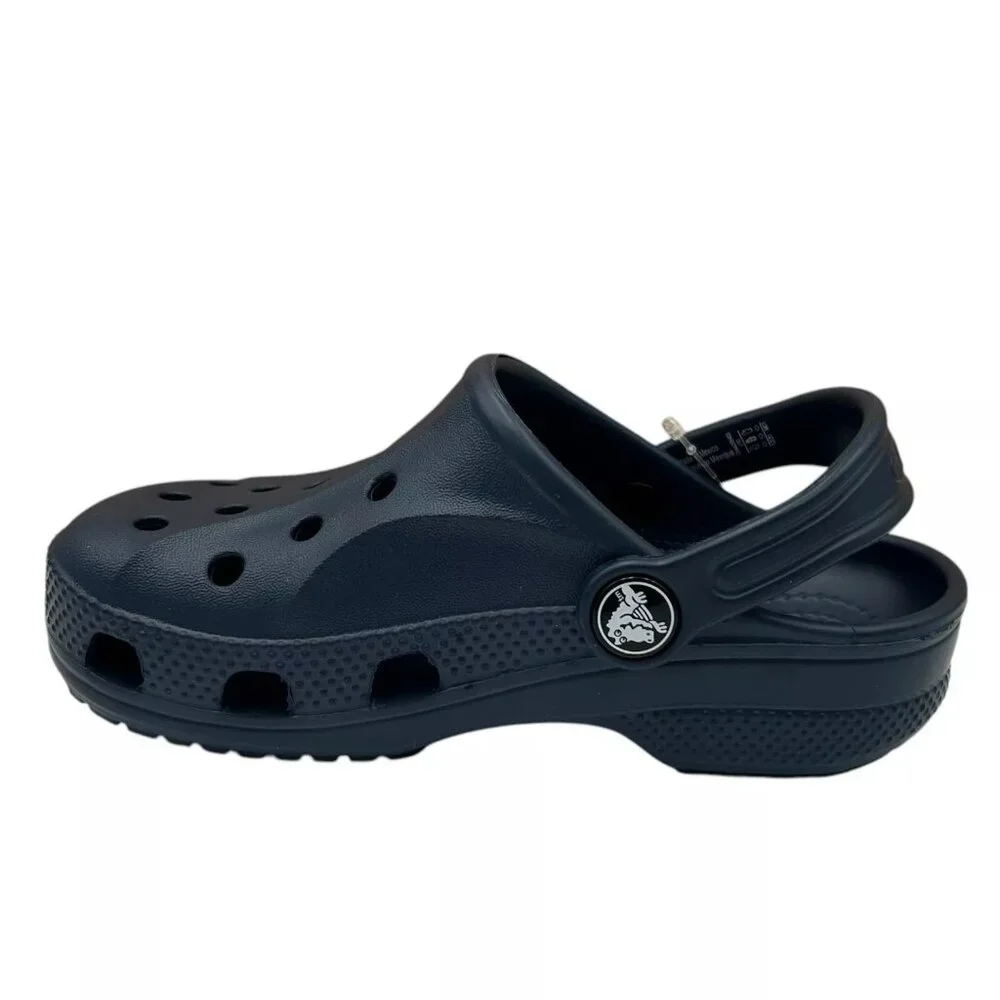 Crocs Toddler Boy's Slip-on Clogs Size 10 Navy Blue Water Friendly Lightweight‎
